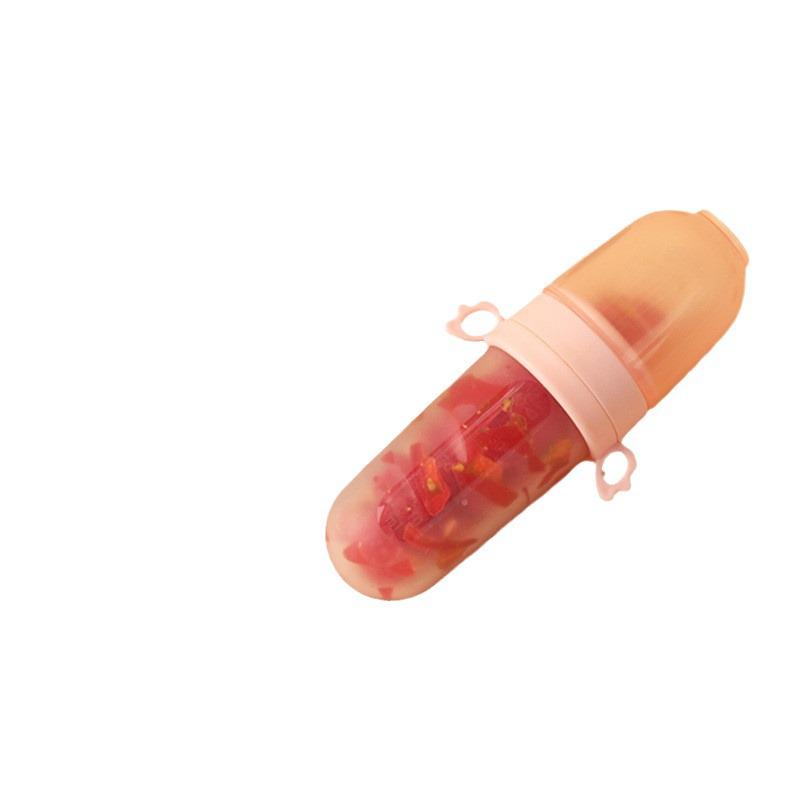 Baby Fruit and Vegetable Feeder Teether with Silicone Spoon
