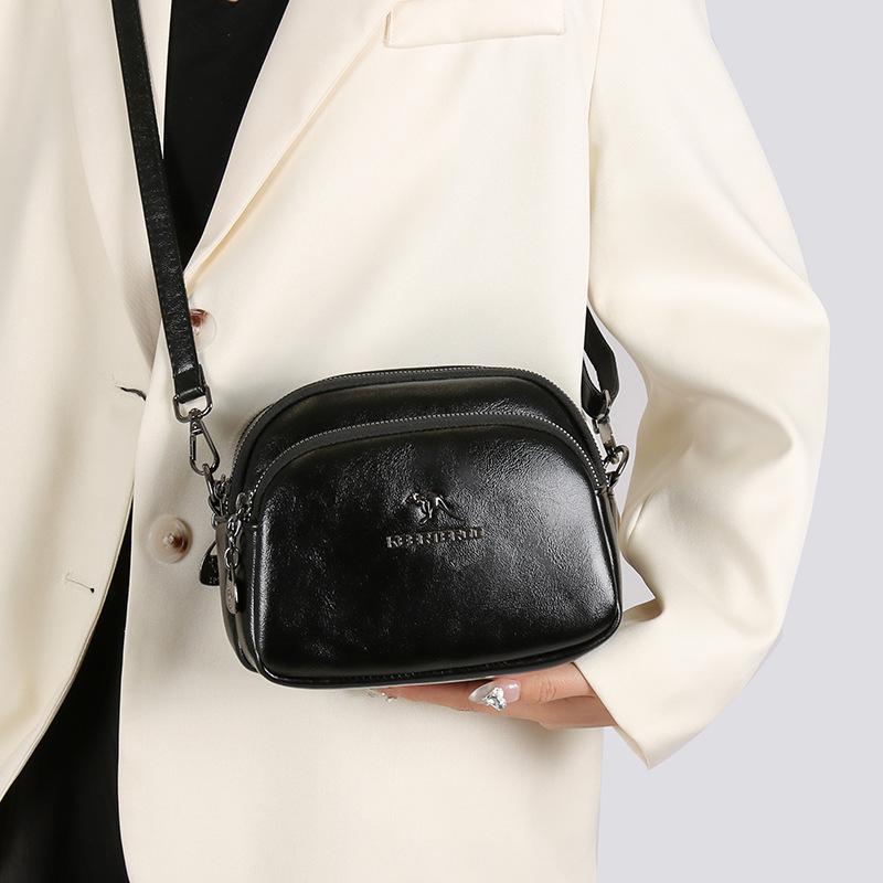 Soft leather small bag women's new fashion women's messenger bag versatile shoulder satchel