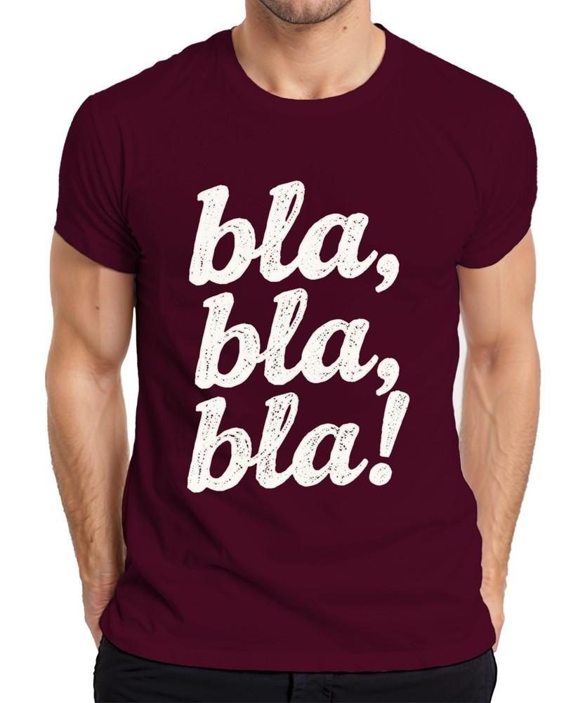 Bla Bla Bla Sarcastic Saying Funny Gift Grunge White Unisexs T Shirt
