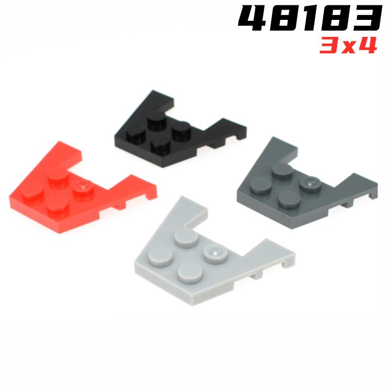 Rainbow Pig MOC Parts 48183 90194 Wedge Plate 3 X 4 Compatible Bricks DIY Assmble Building Blocks Particle Kid Puzzle Brain Toy