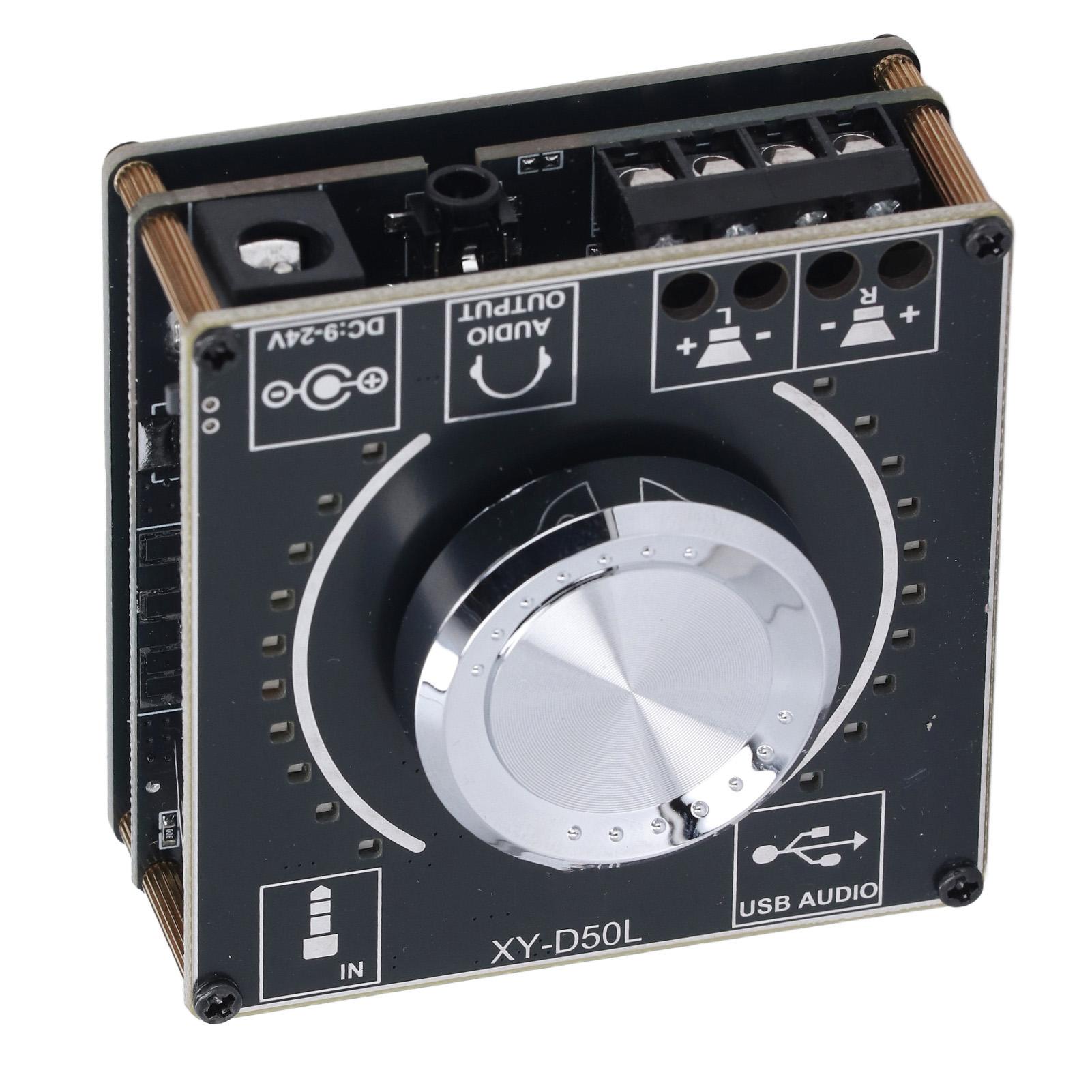 

Плата усилителя BT 2X50W Цифровой усилитель мощности BT5.1 2-канальный усилитель с AUX USB флеш-накопителем ПК