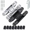 2PCS 40/80KG Heavy-duty Wooden Door with 180 Degree Adjustable Hidden Hinge Household Hardware Accessories  Concealed Hinge