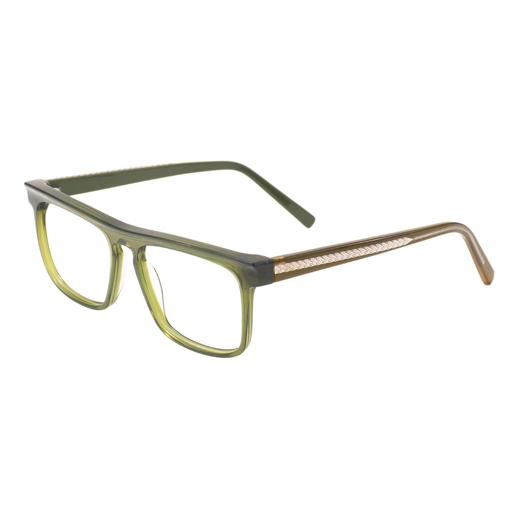 Unisex Retro Square Acetate Frames Trendy Men Rectangle Anti Blue Light Photochromic Optical Eyeglasses for Prescription Lenses
