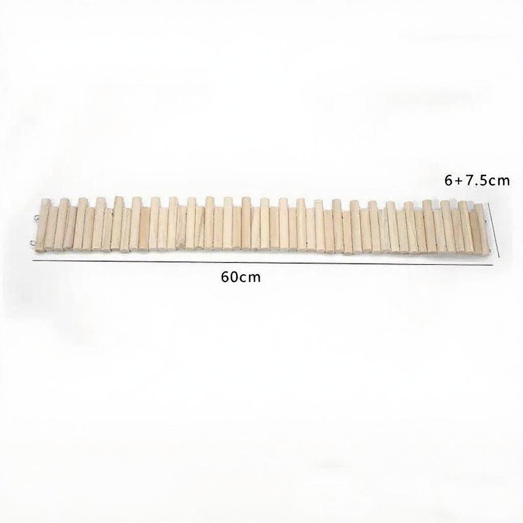 Solid Wood Hamster Arch Climbing Ladder Toy and Hideout