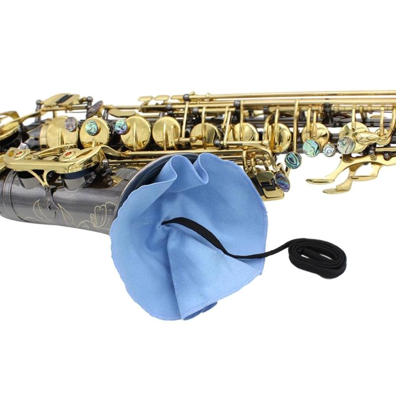 Saxophone Cleaning Rag Clarinet Saxophone Cleaning Cloth Saxophone Cleaner Swab for Through Tube Inside Cleaning Cloth