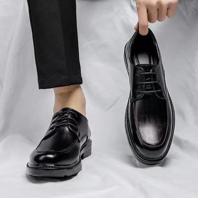 Mode Natur Gumrukfrei Echtes Leder Kleiderschuhe Mann Runde Zehe Frühling Herbst Gesellschaftsschuh für Herren Lässig Business Luxus Designer