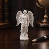 3D Printed Muscle Angel Sculpture, Classical Greek Bust Art Decor, Matte White Desk Ornament, Romantic Gift for Couples