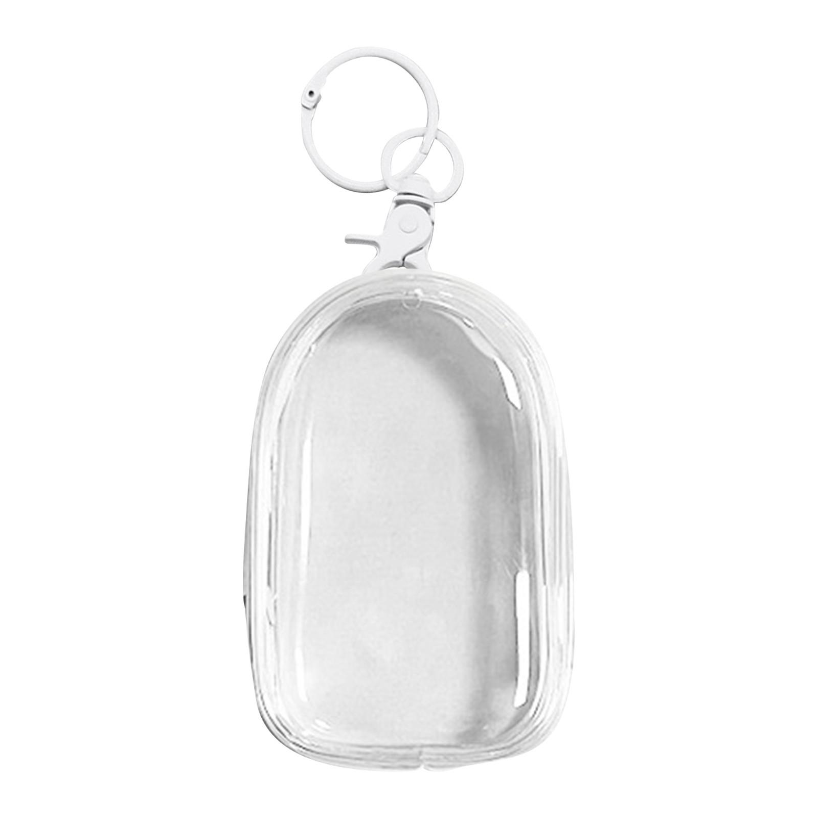

Transparent Doll Display Bag With Keychain, Portable Small Doll Storage Bag Hanging Storage Bag Zipper Closure, -proof Collectible Display Box One Size