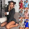 Cozy Women's Fluffy Faux Fleece Hooded Shorts Romper Pajamas Nightwear Set