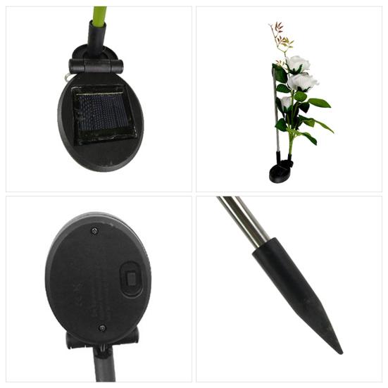 

Наружная искусственная роза на солнечной энергии светодиодная лампа для газона двор праздничное украшение