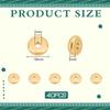 40Pcs Ion Plating(IP) 304 Stainless Steel Spacer Beads, Donut, Golden, 10x3mm, Hole: 3mm