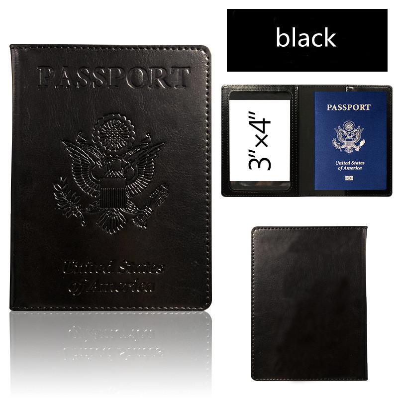 Porte-passeport de haute qualité Housse Portefeuille Essentiels de voyage Blocage RFID Étui à cartes en cuir Indispensables pour les voyages internationaux Accessoire de voyage