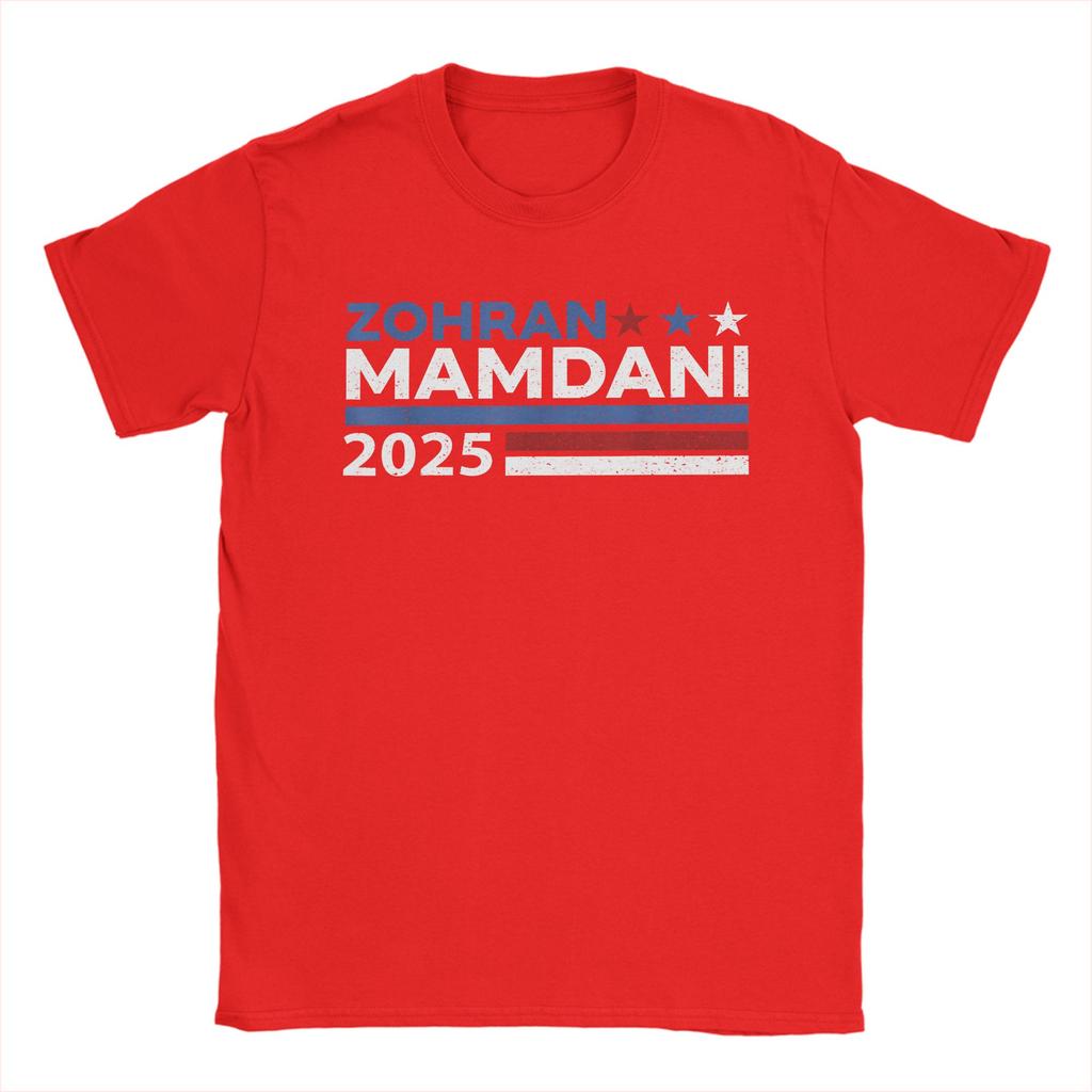 Zohran Mamdani 100 Cotton T Shirt For Men Summer  Y2K Funny T-Shirts O Neck Trendy Cool Tees Oversize Printed Tops