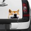 2 Pack 5"x4" Adorable Shiba Inu Vinyl Stickers - Funny Cartoon Design, Waterproof and