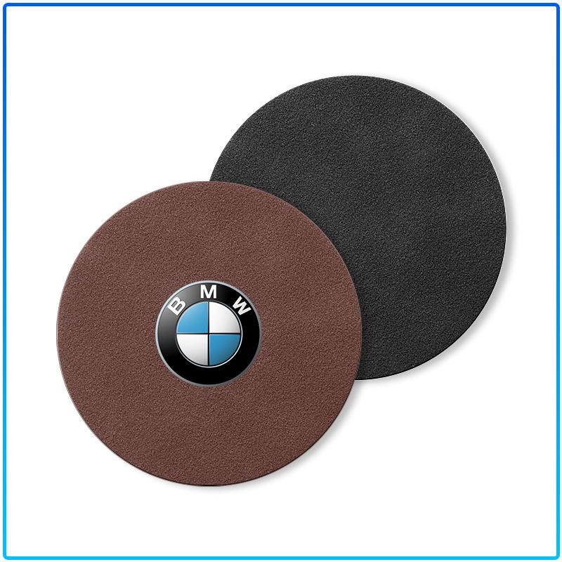 Car Nice Non-slip Water Coasters Insulation Pad Decorative Water Coaster Sticker For BMW M Performance 1 3 5 7 Series M3 M4 M5 M6 X1 X3 X5 X6 X7 E30