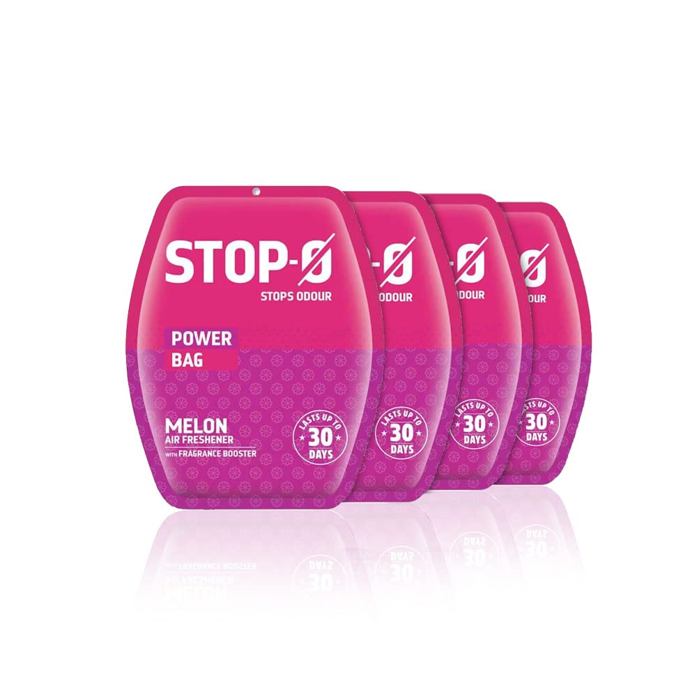 

Cycle Pure Stop-O Power Bag Гелевый освежитель воздуха для ванной комнаты 10 г x 4 шт. Комбо-упаковка Аромат фруктовой дыни Длительное действие