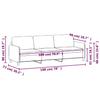 Vidaxl 3-Seater Sofa, Blue, 180 Cm, Upholstered In Velvet