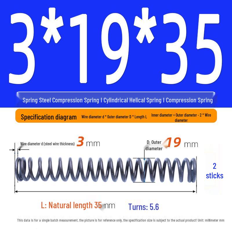 Compression Spring Y-Type Shock Absorbing Coil 3*16/17/18/19/20