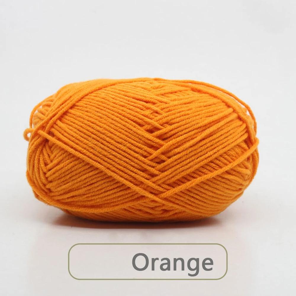 1pc 50g Soft Wool Milk Cotton Yarn Crochet Anti-Pilling Hand Knitting Thread For Cardigan Scarf Hat Baby Sweater Doll Supplies