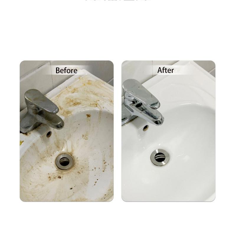 500ml Badreiniger Spray Kraftvoller Spülbecken Kalkentferner Armatur & Spiegel Keramikbecken Fleckenentferner