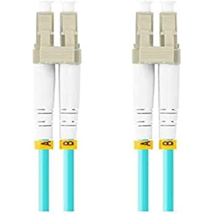 Fibre Optique - LANBERG - LATIGEUR - 2M - Duplex LC/UPC - OM3 50/125 - LSZH Bleu