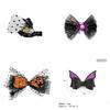 Halloween Haarbänder für Haustiere mit skurrilen Kürbis- und Spinnenaccessoires für Hunde und Katzen