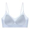 Thin Cool Seamless Underwear Women's Small Breasts Gather Thin Shoulder Straps To Prevent Sagging and Close Secondary Breasts, No Steel Ring