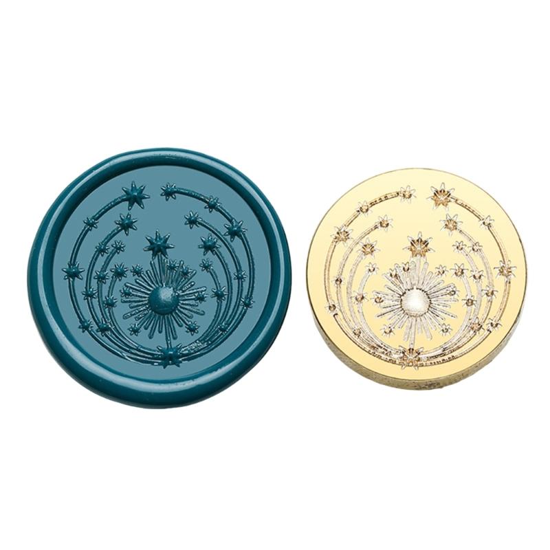 Emboss Sealings Wax Stamp Head Brasses Sealing Stamp Wax Seal Stamp Head Replacement for Envelope Sealing Greeting Card