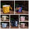 Wings Chinese Style Handbag Cloud Tea Set Storage Bag Elegant Square Flower Wrist Bag  Daily