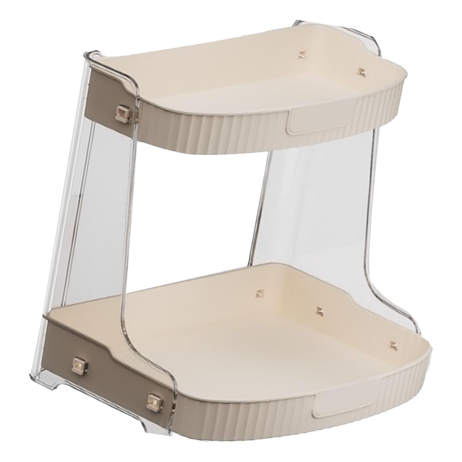 

Органайзер для макияжа ПЭТ Большой вместимости Многофункциональный Настольный Дисплей для косметики для ванной комнаты