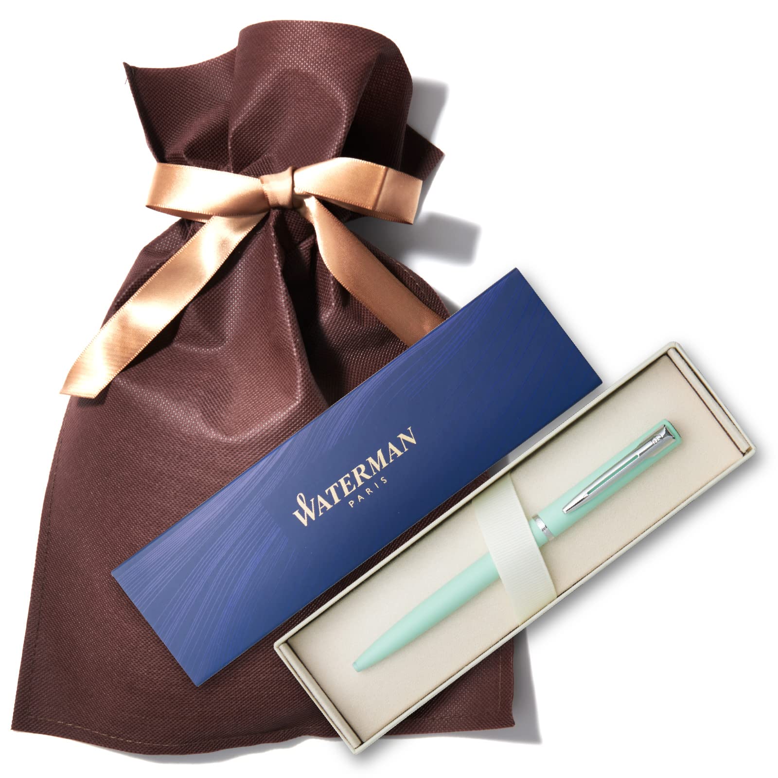 

Waterman Allure Retractable Ballpoint Pen, Gift Boxed with Special Gift Wrapping Bag (Pastel Green)