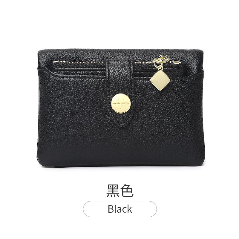 Fashionable PU Leather Women's Wallet Portable Double Fold Short Women's Money Bag Multi functional Small Coin CardHolder Wallet