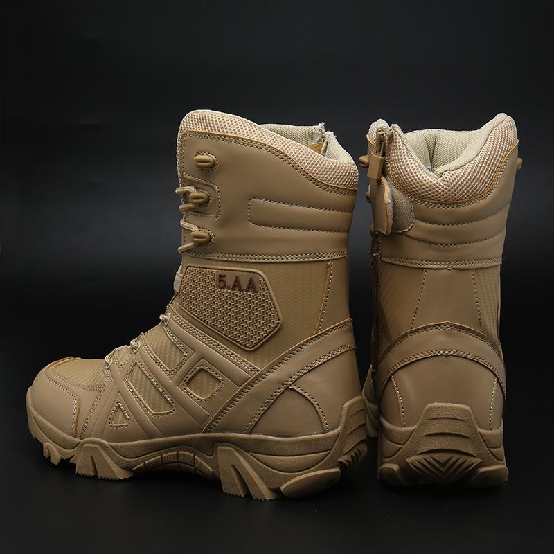 Snow Boots Men Lace Up Casual High Top Men's Boots Waterproof Winter Boots Anti-Slip Ankle Boots Outdoor Work Boots