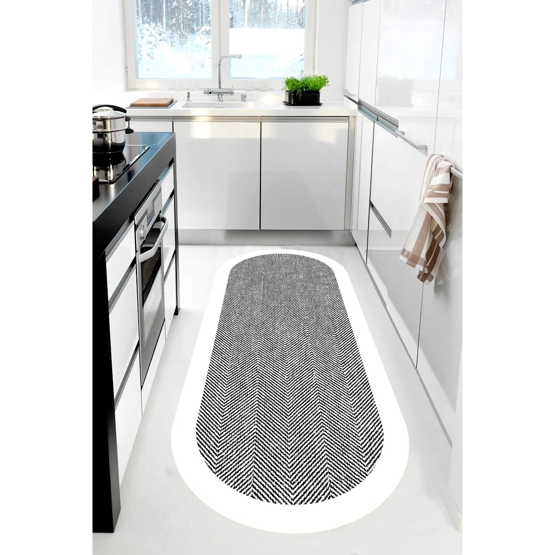 

FLQUE Цифровая печать Моющаяся нескользящая основа Декоративный коврик для гостиной и кухни