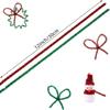 100/200 PCs Christmas Glitter Pipe Cleaners Craft Pipe Cleaners Colorful Chenille Stems for DIY Art Craft Christmas Decoration
