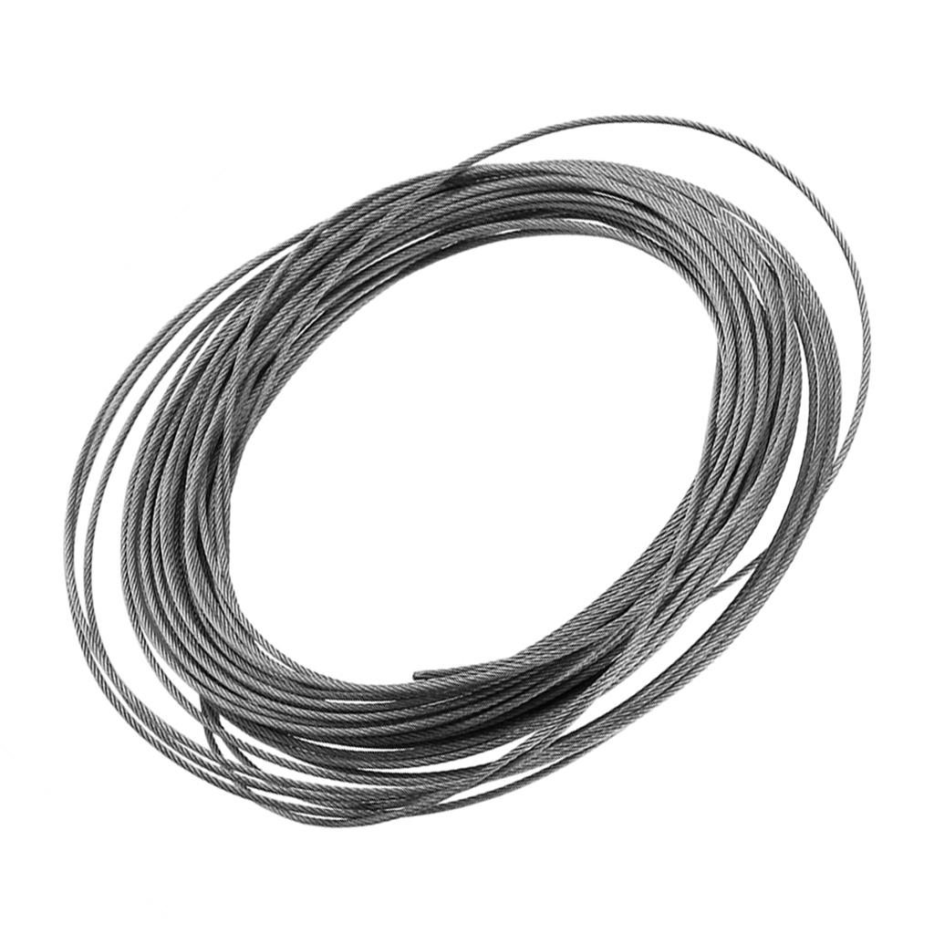 1Pc 15 Meters 304 Stainless Steel Cable Wire Rope Diameter 1.5mm