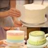 FAIS DU 6Pcs/Set Plastic Cake Turntable Rotating Cake Plastic Dough Pastry Decorating Stand Rotary Table DIY Pan Baking Tool
