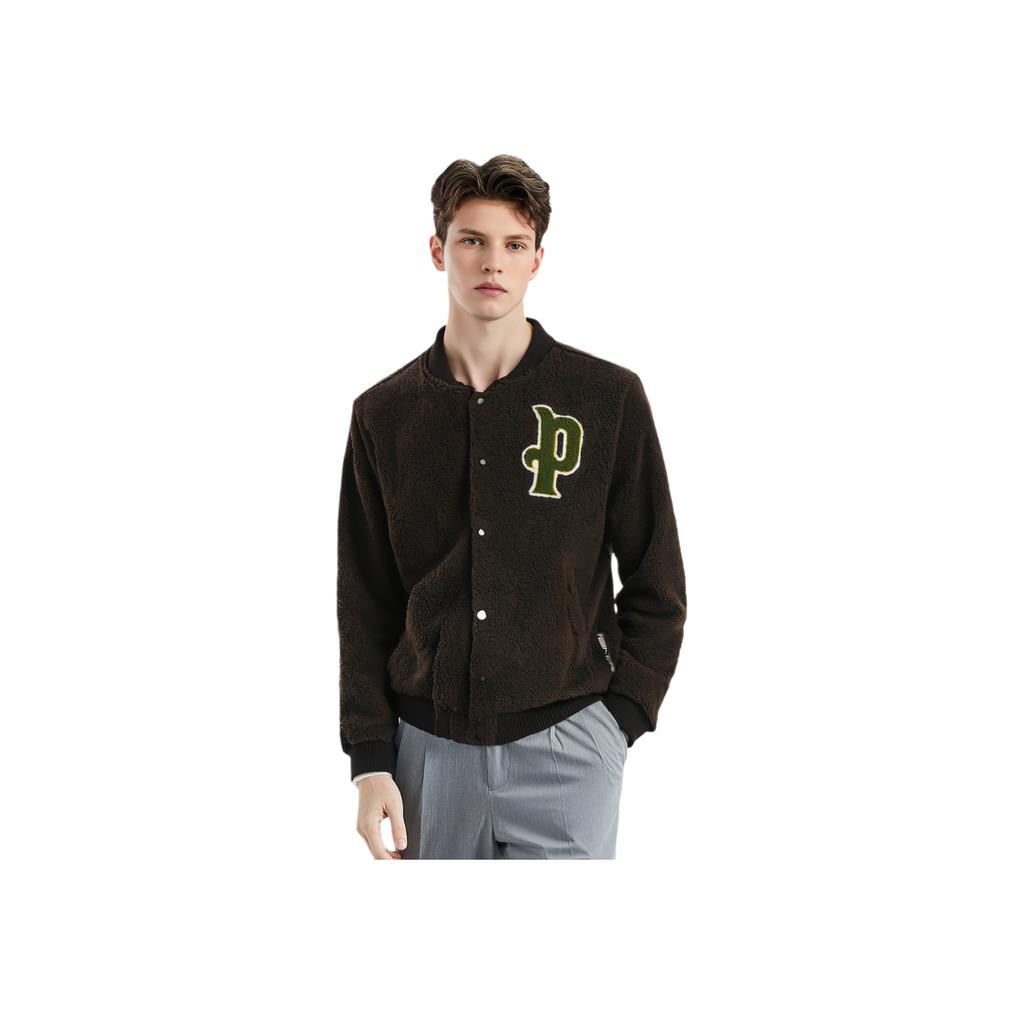 Puma Logo Print Single-Breasted Fitted Jacket Men Outerwear Black 536182-01