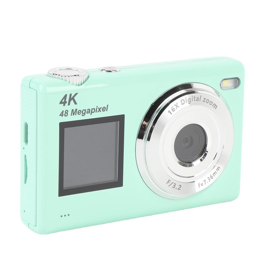 4K Digital Camera 48MP HD Dual Screen 16x Digital Zoom Auto  Selfie Camera for Photography Students Teens