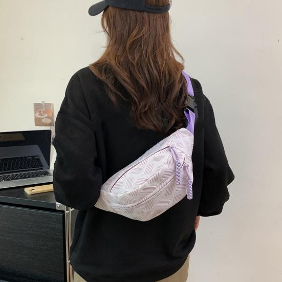 Dámská malá crossbody taška, ledvinka s nastavitelným popruhem, přenosná náprsní taška pro každodenní cestování, práci, dojíždění a další aktivity.