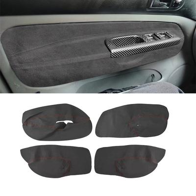 4 stuks Voor VW Golf 4 MK4 Bora Jetta 1998 1999 2000 2001 2002 2003 2004 2005 Alleen 4-deurs Auto Armsteun Paneel Suede Leer Cover Trim