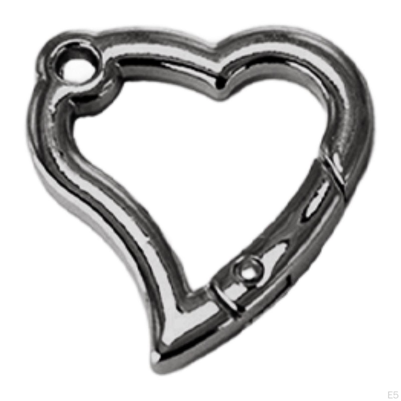 10 шт. карабинов для брелоков и поделок Gray Black — фото 6