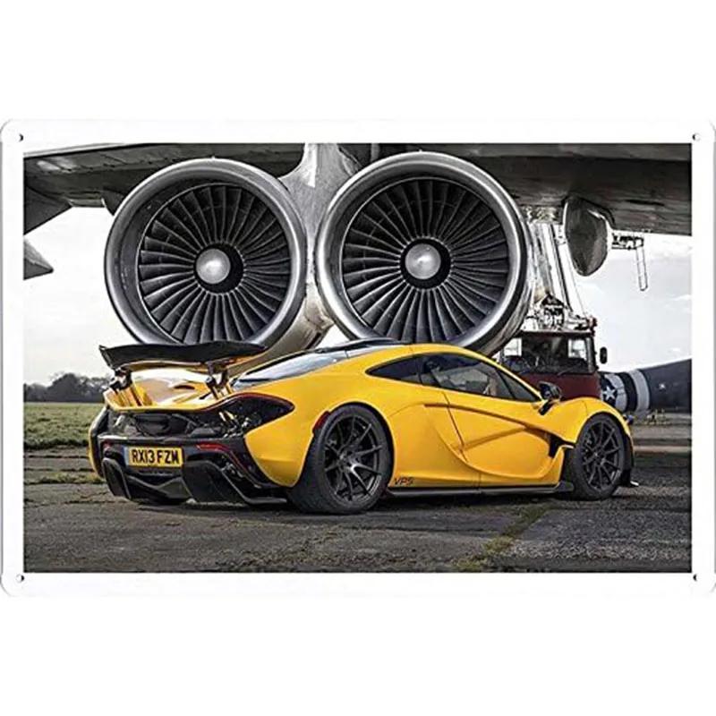 Vintage Automobile Car Vehicle Metal Tin Signs Posters Plate Wall Decor for Home Bars Garage Cafe Clubs Pub Retro Posters Plaque