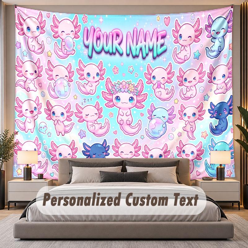 Fantasy Magic (55) Theme Personalized Tapestry Custom Name Text Wall Hanging Tapestry Home Background Decoration