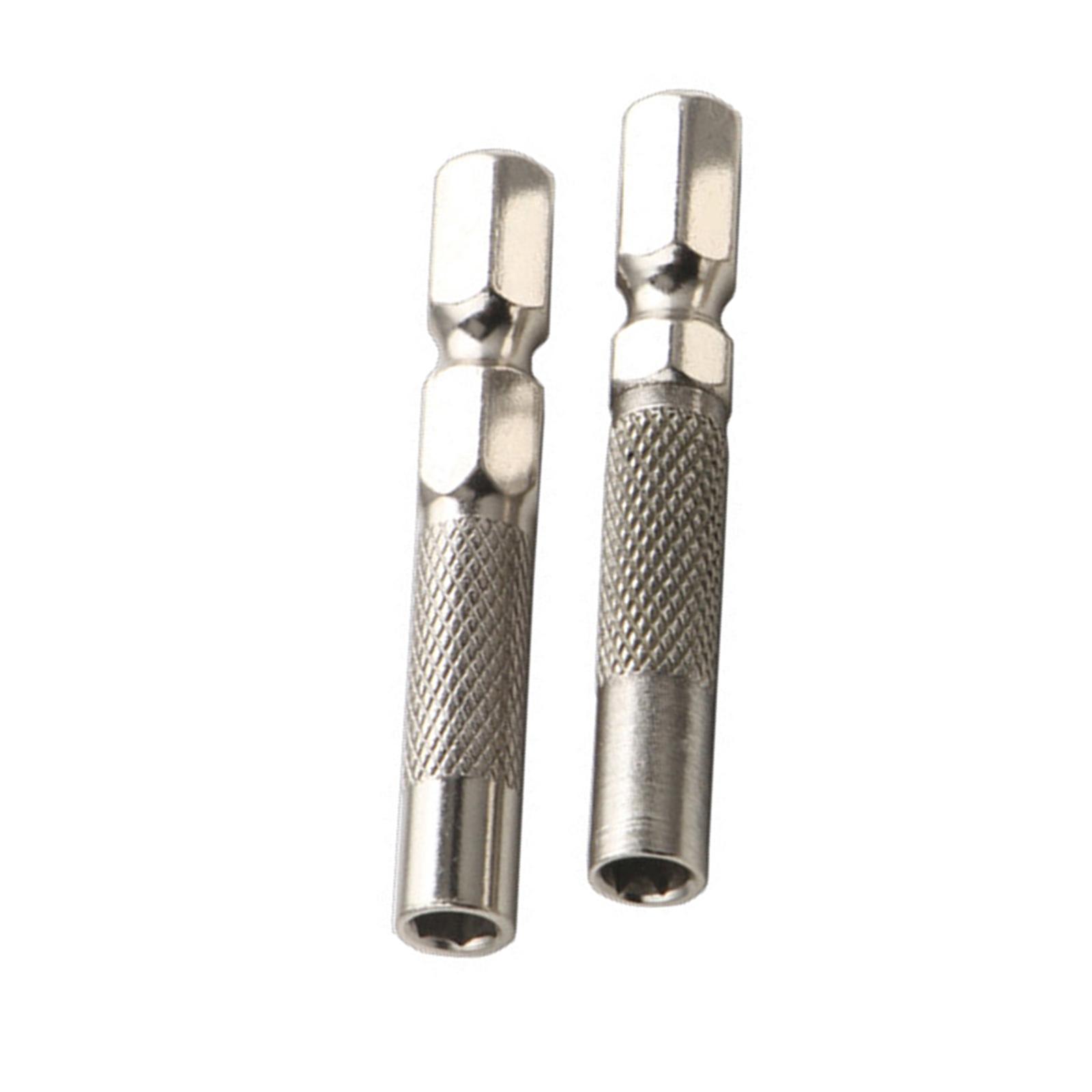 

2 шт. магнитный адаптер для отвертки с гнездом 6,35 мм на 4 мм для эффективного преобразования инструмента и безопасной работы с винтами A