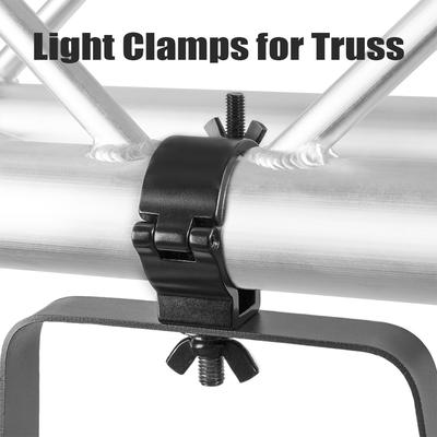 Aluminium-Bühnenlicht-Haken-Traversenklemme, robuste Bühnenlicht-Klemme, 0-förmiger Moving-Head-Licht-Traversen