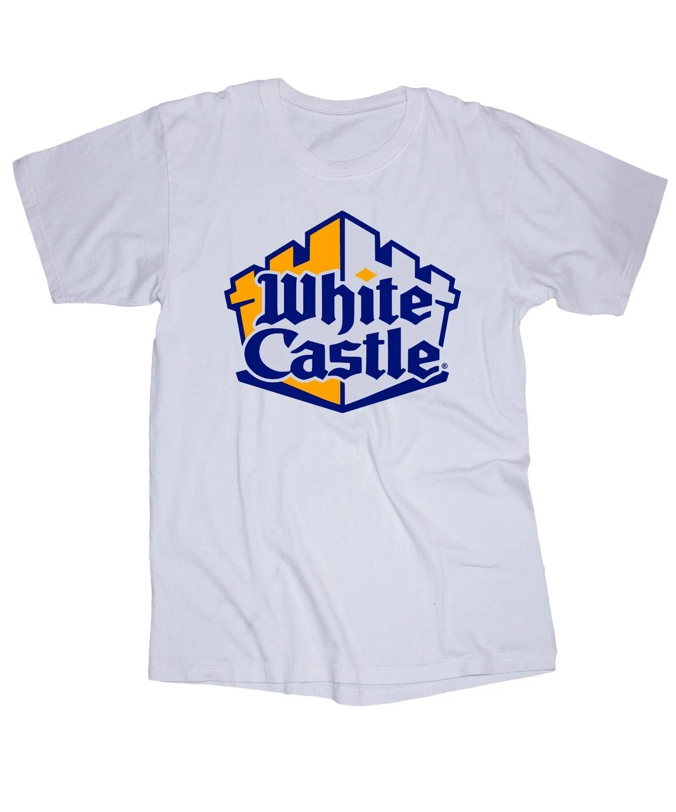 

White Castle logo white T-shirt S