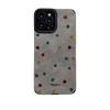 Autumn and winter simple color polka dots suitable for Apple 17Pro new 15 flip fur iPhon16promax anti-drop essence