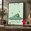 Personalized Bulbasaur Diamond Art Custom Name 5D Diamond Painting Full Drill DIY Craft