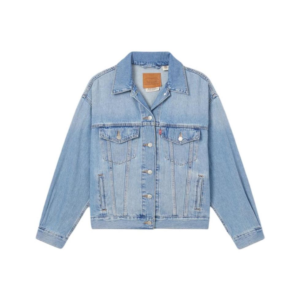 Levis Casual Comfortable Simple Single Button Long Sleeve Denim Jacket Women Jackets 0052P-0001